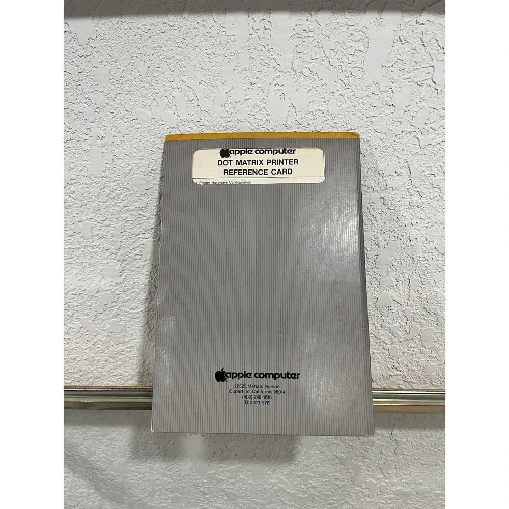 Vintage Apple Dot Matrix Printer Guide with Demo Floppy Diskette